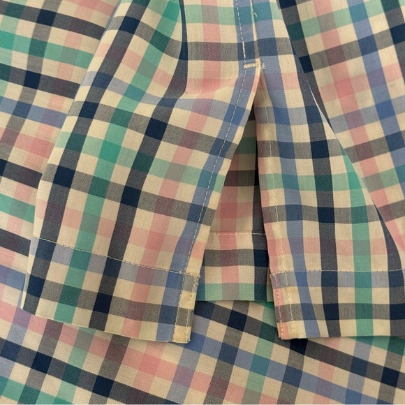 Talbots Blue and Pink Plaid Shirt. Size 4 - Picture 11 of 12